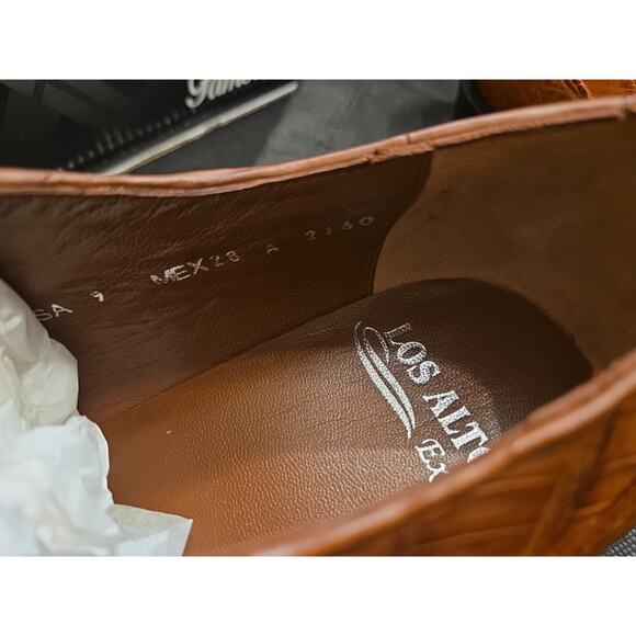 Los Altos Cognac Zv098203 Kaman Belly/Teju shoes US 9 main image 4